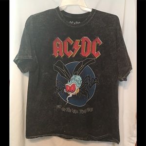 AC/DC 1985 Fly On The Wall Tour Rock Band Tee